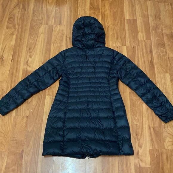 ❤️ Uniqlo Long Puffer Ultra Light Down Black Jacket Size Extra Small XS - Picture 2 of 13
